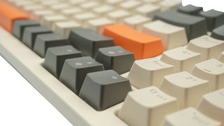 Acer OKW214 Mechanikus Gamer Billentyűzet - Bézs-Narancs-Fekete - Angol kiosztás!