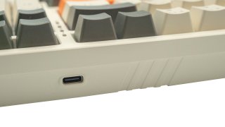 Acer OKW214 Mechanikus Gamer Billentyűzet - Bézs-Narancs-Fekete - Angol kiosztás!