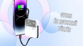 Remax Sucha Pro RPP-603 gyorstöltő Powerbank 20000mAh - Fehér