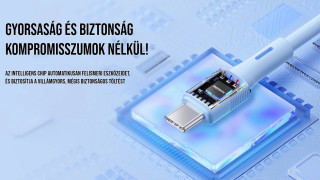 Leya Series Liquid Silicone Hajlékony USB-A-Type-C gyorstöltő kábel 66W 1m - Fekete