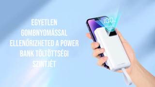 Remax Suji Series gyorstöltő Powerbank PD+QC 22,5W 30000mAh