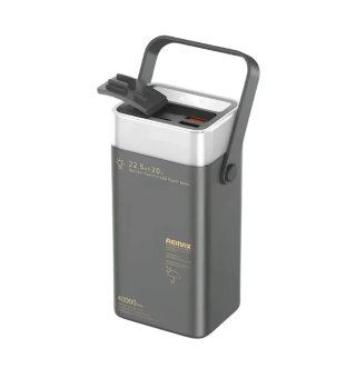 Remax Flourite RPP-596 Kültéri Powerbank 40000mAh - Szürke