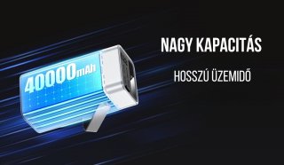 Remax Flourite RPP-596 Kültéri Powerbank 40000mAh - Szürke
