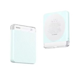 Remax Cube RPP-8 Magsafe Vezeték Nélküli Gyorstöltő Powerbank 5000 mAh