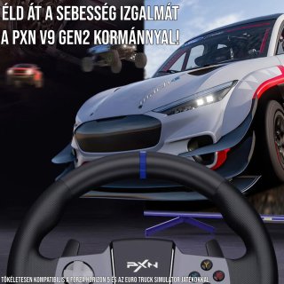 PXN-V9GEN2 Gamer Kormány Szett (PC / PS3 / PS4 / Xbox One / Xbox Series S&X)