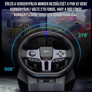PXN-V9GEN2 Gamer Kormány Szett (PC / PS3 / PS4 / Xbox One / Xbox Series S&X)