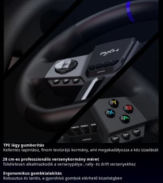 PXN-V9GEN2 Gamer Kormány Szett (PC / PS3 / PS4 / Xbox One / Xbox Series S&X)