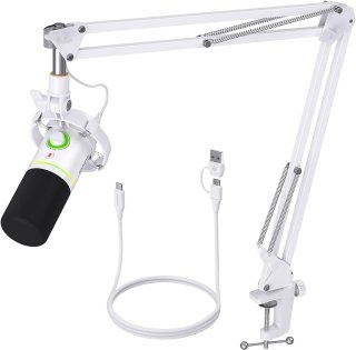 MAONO PD200XS USB Dynamic Streamer Mikrofon RGB + Tartókar Kit