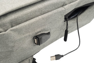 Stride On-the-Go USB Portos Laptop Hátizsák 15,6" - Szürke