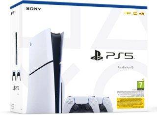 Sony PlayStation 5 Slim + 2 db DualSense Vezeték Nélküli Kontroller csomag (PS5)
