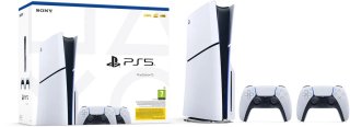Sony PlayStation 5 Slim + 2 db DualSense Vezeték Nélküli Kontroller csomag (PS5)