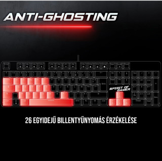 Spirit of Gamer XPERT K250 Mechanikus Gamer billentyűzet - HU
