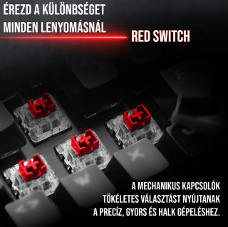 Spirit of Gamer XPERT K250 Mechanikus Gamer billentyűzet - HU