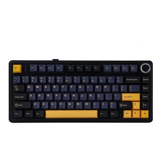 AULA F75 Vezeték Nélküli Mechanikus Gamer Billentyűzet - Fekete-Sárga