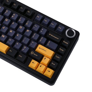 AULA F75 Vezeték Nélküli Mechanikus Gamer Billentyűzet - Fekete-Sárga