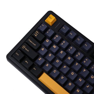 AULA F75 Vezeték Nélküli Mechanikus Gamer Billentyűzet - Fekete-Sárga