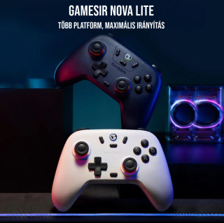 GameSir Nova Lite Vezeték Nélküli Kontroller - Átlátszó Fekete