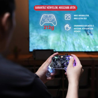 GameSir T4 Kaleid Vezetékes Kontroller - Átlátszó
