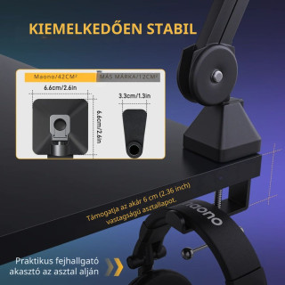 MAONO Professzionális Mikrofon Tartó Állvány/Kar BA37