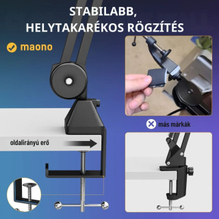 MAONO Professzionális Mikrofon Tartó Állvány/Kar BA37