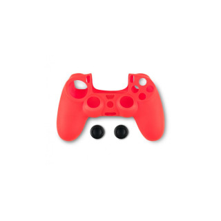 Spartan Gear - Playstation 4 Kontroller Szilikon Védőborítás + Thumb Grips - Piros