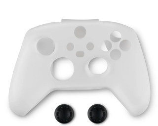 Spartan Gear - Xbox Series X|S Kontroller Szilikon Védőborítás + Thumb Grips (Xbox) - Fehér