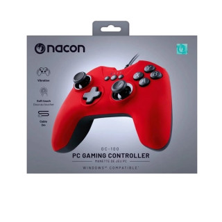 Nacon GC-100 Vezetékes Kontroller PC - Piros