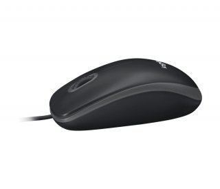 Logitech B100 Optical USB Mouse - Fekete