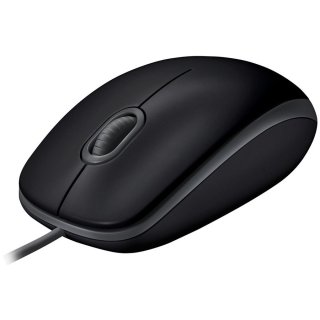 Logitech B110 Optical Silent USB Mouse - Fekete