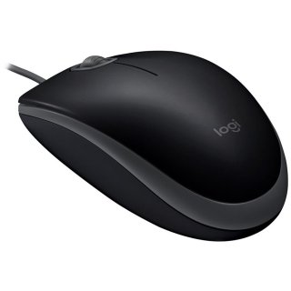 Logitech B110 Optical Silent USB Mouse - Fekete