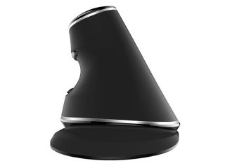 Delux M618PD vezeték nélküli vertikális egér Bluetooth + 2.4GHz - Fekete
