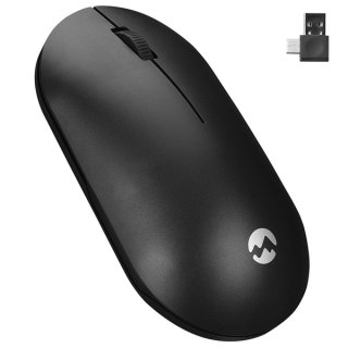 Everest SMW-399 Fekete vezetéknélküli Rechargeable optikai egér