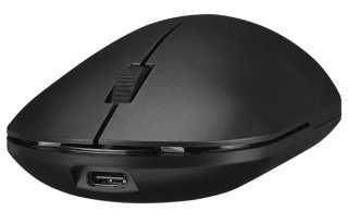 Everest SMW-399 Fekete vezetéknélküli Rechargeable optikai egér