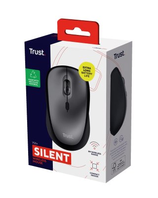 Trust Yvi+ Csendes Vezeték Nélküli Egér - Fekete