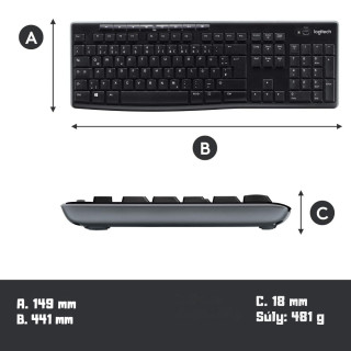 Logitech MK270 Wireless Billentyűzet HU + Optikai egér