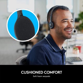 Logitech H111 Mikrofonos headset - fekete