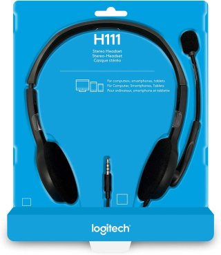 Logitech H111 Mikrofonos headset - fekete