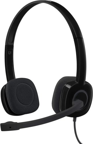 Logitech H151 Mikrofonos headset - fekete