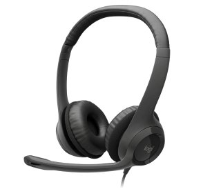 Logitech H390 Mikrofonos USB headset - fekete