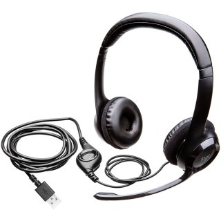 Logitech H390 Mikrofonos USB headset - fekete