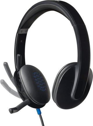 Logitech H540 Mikrofonos USB headset - fekete