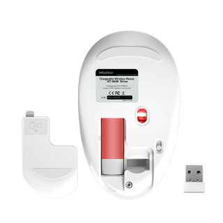Meetion MT-R600 Rechargeable Wireless Mouse - Silver