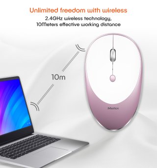 Meetion MT-R600 Rechargeable Wireless Mouse - Silver