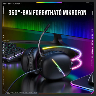Onikuma X33 RGB Gamer Fejhallgató Type-C