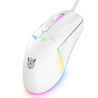 Onikuma CW929 RGB Gamer egér - Fehér