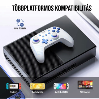 Onikuma C1 Wireless Gamepad kontroller - Fehér