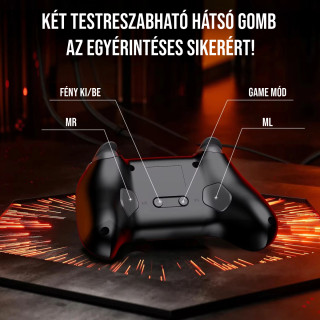 Onikuma C1 Wireless Gamepad kontroller - Fekete