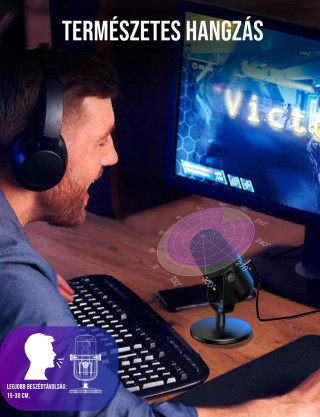 Onikuma M830 Streamer/Gamer Mikrofon RGB