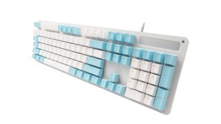 Acer OKW212 Mechanikus Gamer Billentyűzet - Fehér-Pink + Fehér-Kék- Angol kiosztás!