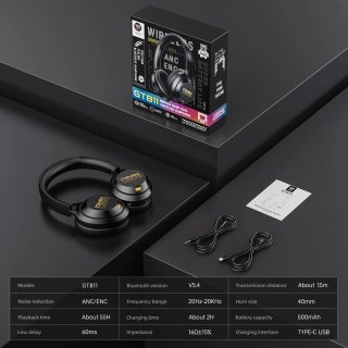 Onikuma GT811 Vezeték Nélküli Bluetooth Headset ANC